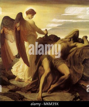 Elijah and the angel Stock Photo - Alamy