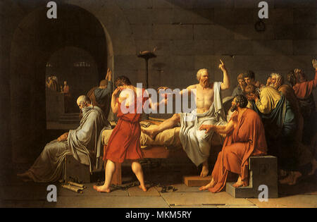 Death of Socrates 1787 Stock Photo