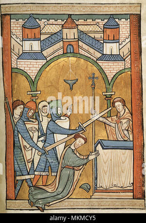 The martyrdom of St Thomas Becket Stock Photo - Alamy