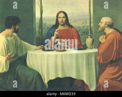 Christ in Emmaus Stock Photo