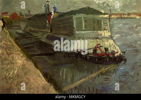 Bathing Float on the Seine at Asnieres 1887; Paris, France by Vincent ...