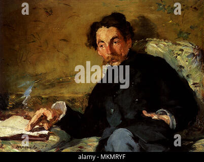 Portrait of Stéphane Mallarmé by Edouard Manet, a painting of the poet ...