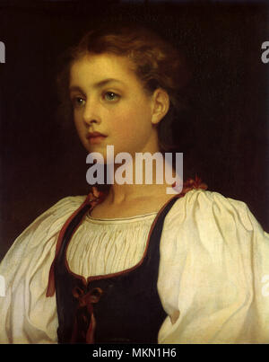 Young Peasant Girl Stock Photo