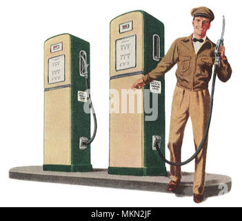 retarded gas station attendant clipart