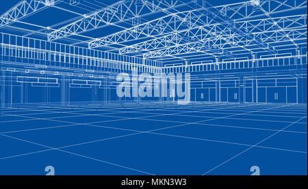 Interior sketch. Vector Stock Vector