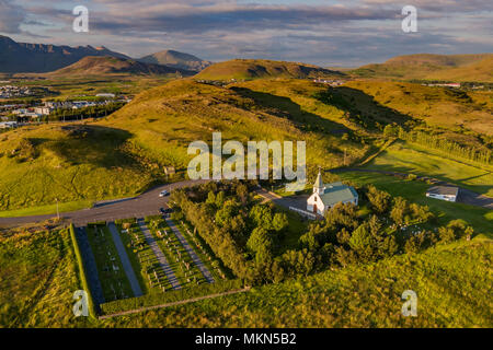 Lagafellskirkja Church, Mosfellsbaer, Iceland Stock Photo