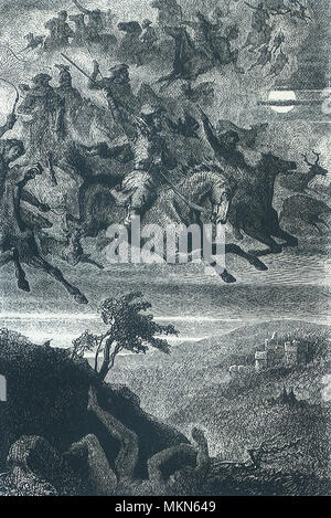 Odin's Wild Hunt Stock Photo