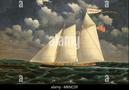 The Schooner Yacht America Stock Photo