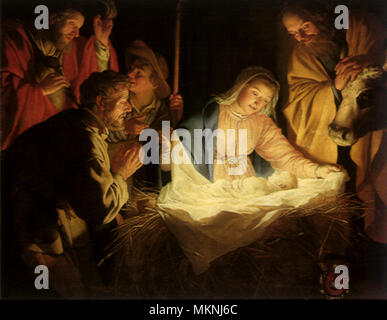 The Adoration of the Shepherds Stock Photo