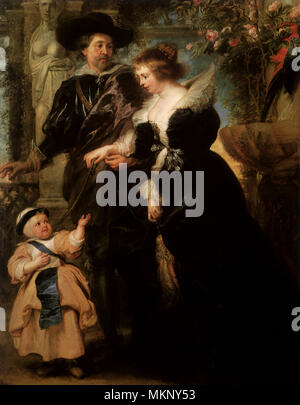 Rubens, His Wife Helena Fourment, and Their Son Peter Paul Stock Photo