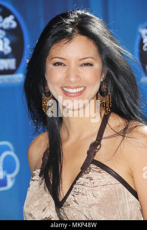 Kelly Hu at the PHINEAS AND FERB: ACROSS THE 2nd DIMENSION Premiere at the El Captain Theatre in Los Angeles.a Kelly Hu  09 Red Carpet Event, Vertical, USA, Film Industry, Celebrities,  Photography, Bestof, Arts Culture and Entertainment, Topix Celebrities fashion /  Vertical, Best of, Event in Hollywood Life - California,  Red Carpet and backstage, USA, Film Industry, Celebrities,  movie celebrities, TV celebrities, Music celebrities, Photography, Bestof, Arts Culture and Entertainment,  Topix, headshot, vertical, one person,, from the year , 2011, inquiry tsuni@Gamma-USA.com Stock Photo