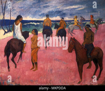 Riders on the Beach, by Paul Gauguin, 1902 Stock Photo - Alamy