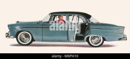 1955 Plymouth Belvedere 4-door Sedan Stock Photo