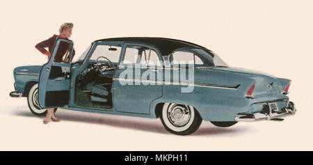 1955 Plymouth Belvedere 4-door Sedan Stock Photo