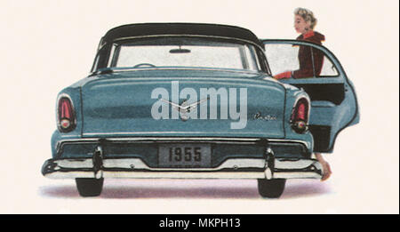 1955 Plymouth Belvedere 4-door Sedan Stock Photo