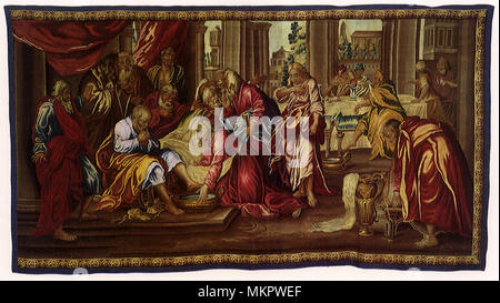 Christ Washing the Feet of the Apostles Stock Photo