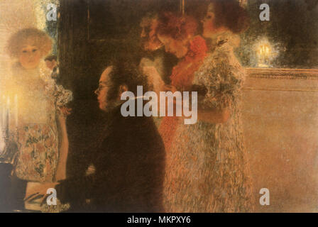 Schubert at the Piano II. Gustav Klimt. 1899 Stock Photo - Alamy