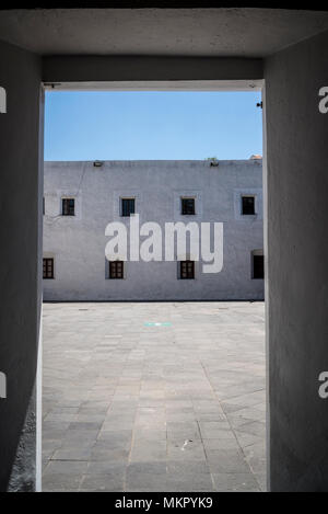 Courtyard, Ex-Convento del Carmen, a former monastery converted to museum, San Ángel, Mexico City, Mexico Stock Photo