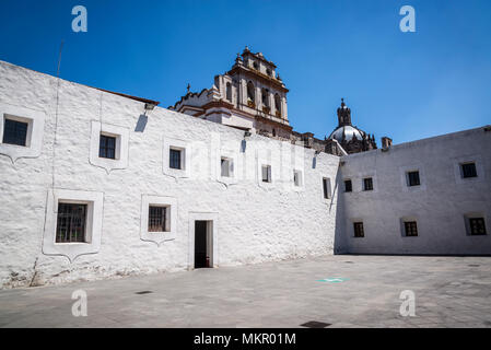 Courtyard, Ex-Convento del Carmen, a former monastery converted to museum, San Ángel, Mexico City, Mexico Stock Photo