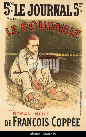 Boy Criminal on Cover of Le Journal Magazine Stock Photo