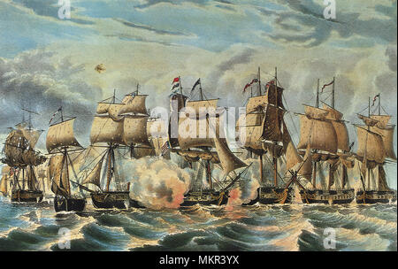 Perry's Victory on Lake Erie, Fought Sept. 10th, 1813 Stock Photo