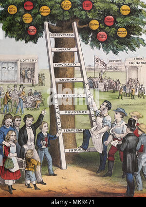 The Ladder of Fortune Stock Photo