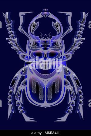 beetle bug insect vector Stock Vector