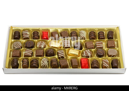 chocolate box isolated on white background Stock Photo