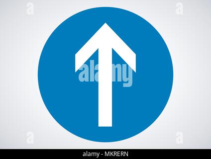 https://l450v.alamy.com/450v/mkrern/vector-design-of-traffic-sign-direction-ahead-only-mkrern.jpg