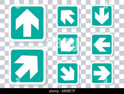 vector design of arrow rotation pack Stock Vector