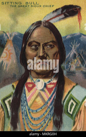 Sitting Bull the great Sioux Chief Stock Photo