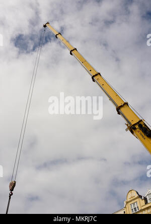 Telescopic boom of crane Stock Photo - Alamy
