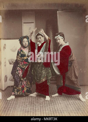 vintage japanese natives photograph Stock Photo