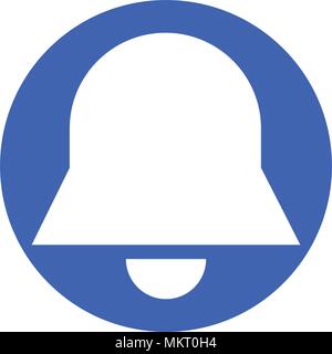 Bell glyph icon, isolated on white background Stock Vector