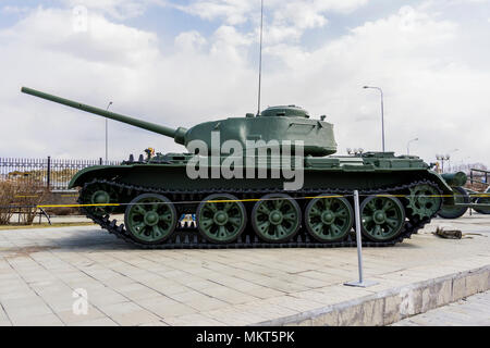 Verkhnyaya Pyshma, Russia - May 01, 2018: Soviet medium tank T-44M (model 1944), in the museum of military equipment Stock Photo