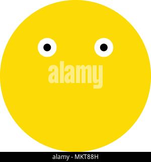 Emoticons smile icon, isolated on white background Stock Vector