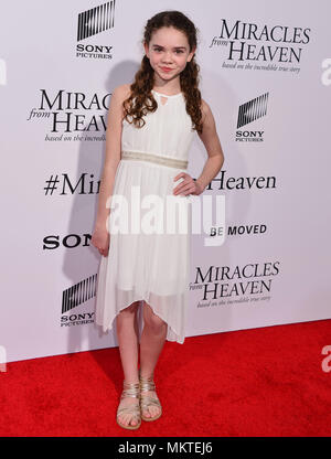 Hannah Alligood 066 arriving the Miracles From Heaven Premiere at the Arclight Theatre in Los Angeles. March 9, 2016.-------- Hannah Alligood 066  --------- Event in Hollywood Life - California,  Red Carpet Event, Vertical, USA, Film Industry, Celebrities,  Photography, Bestof, Arts Culture and Entertainment, Topix Celebrities fashion /  from the Red Carpet-2016, one person, Vertical, Best of, Hollywood Life, Event in Hollywood Life - California,  Red Carpet and backstage, USA, Film Industry, Celebrities,  movie celebrities, TV celebrities, Music celebrities, Photography, Bestof, Arts Culture  Stock Photo