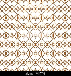 Ligature pattern gold seamless vector line style. Stock Vector