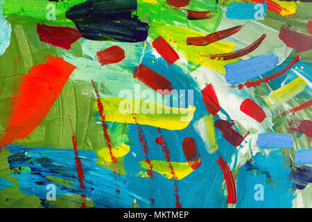 Detail of the Painting as a Background. Stock Photo