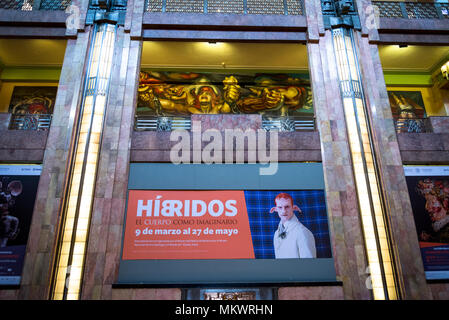 Hibrides exhibition, Palacio de Bellas Artes (Palace of Fine Arts), a prominent cultural center, Mexico City, Mexico Stock Photo