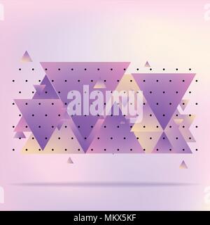 Abstract triangle minimalistic design  background.Vector design creative concept. Stock Vector