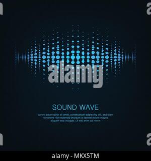 Abstract digital equalizer,Creative design sound wave pattern element background. Stock Vector