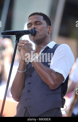 Maxwell performs on NBC's Today Show at Rockefeller Center in New York City. June 25, 2010. Credit: Dennis Van Tine/MediaPunch Stock Photo