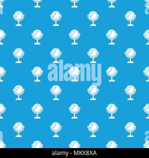 Mirror pattern vector seamless blue Stock Vector