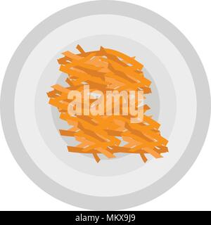 French fries icon Stock Vector