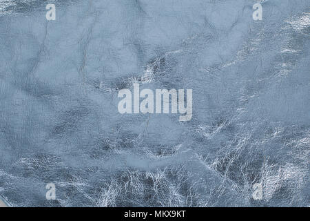 Light blue, leather paper texture - background  Blank blue paper. Pure blue sheet of paper. Stock Photo