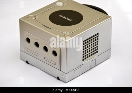 Nintendo Gamecube console (GCN), platinum version Stock Photo