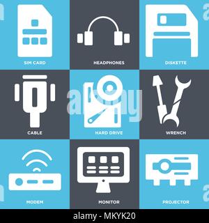 monitor headphones with wire Stock Vector Image & Art - Alamy