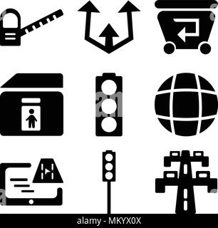 Traffic lights toll road icon flat isolated vector Stock Vector Image ...