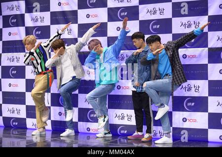 Seoul, Korea. 08th May, 2018. TEEN TOP attend the showcase of their mini album 'SEOUL NIGHT'in Seoul, Korea on 08th May, 2018.(China and Korea Rights Out) Credit: TopPhoto/Alamy Live News Stock Photo